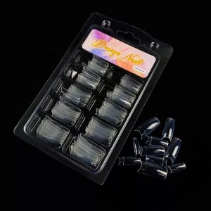 Tips Transparente Modelo Francesa 100 Unidades