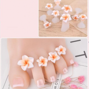 Separador de dedos de Flor Naranja