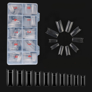 Tips Transparente Modelo Francesa 500 Unidades