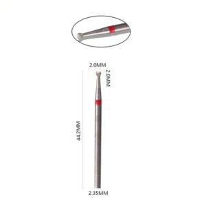 Fresa para Manicura Russa Punta Redonda F - 2mm