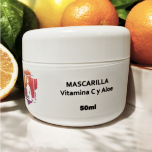 Crema y Mascarilla Facial de Vitamina C y Aloe 50ml
